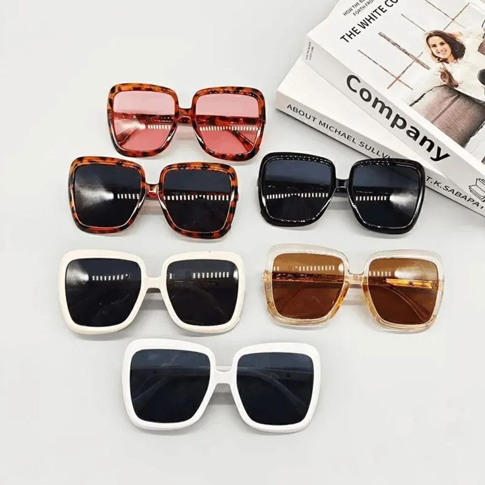 Female Oversized Square Plastic Sunglasses